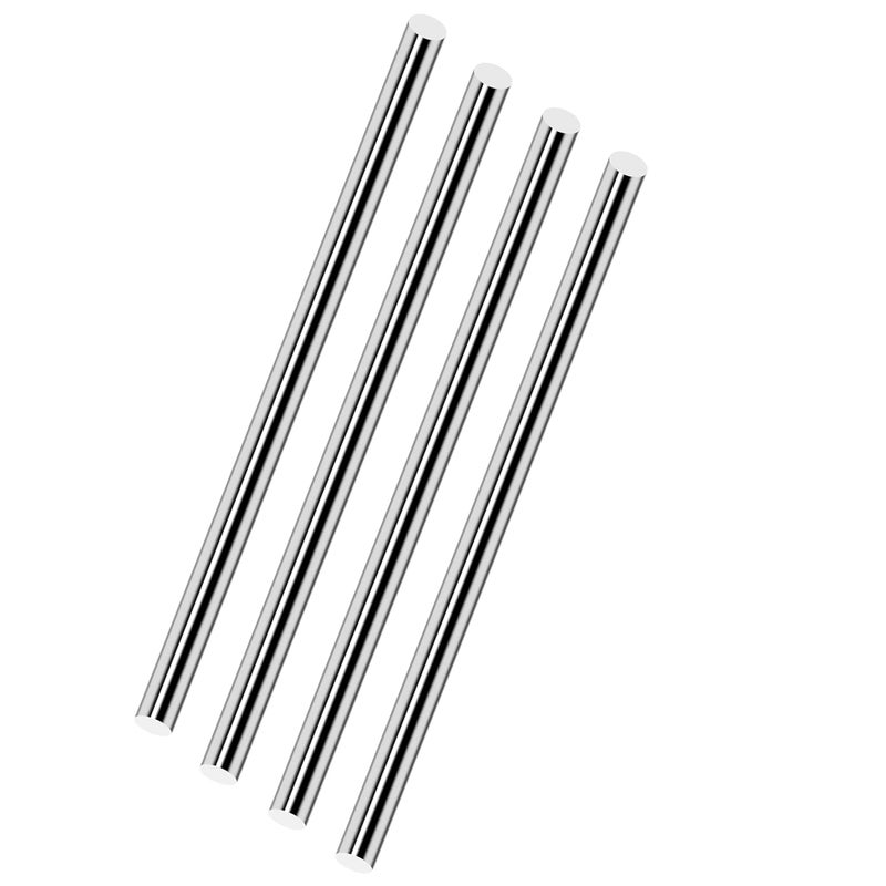 LZZOEAGH 4Pcs 406mm(16") Length 10mm(0.3937") Diameter Stainless Steel Rod,3/8"(0.375"-9.525mm) Diameter 304 Stainless Steel Round Rod,Metal Solid Shaft Rods for Industry,Metal Working Hobbies and DIY Craft. - Image 1